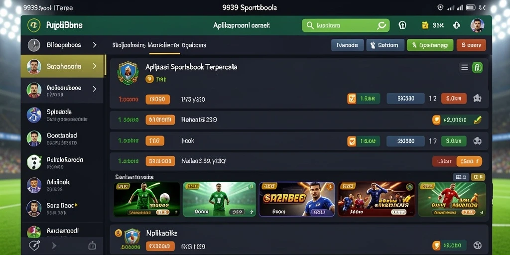 Tampilan Screenshot Utama 9939 Menampilkan Gameplay Sportsbook.