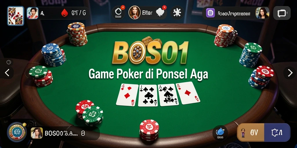 Gameplay menarik BOS01 dengan suasana Poker yang seru.