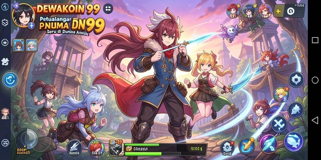 Tampilan gameplay menarik di dunia anime DEWAKOIN99