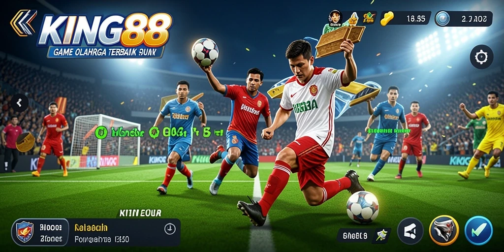 Tampilan gameplay seru di KING88 yang menampilkan pertandingan olahraga yang menegangkan.