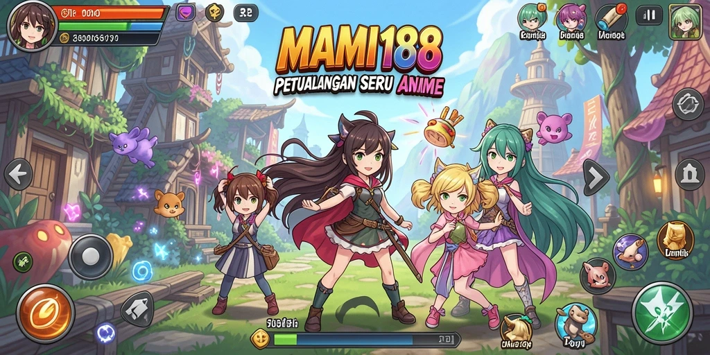 Tampilan gameplay MAMI188 dengan karakter Anime yang menawan.