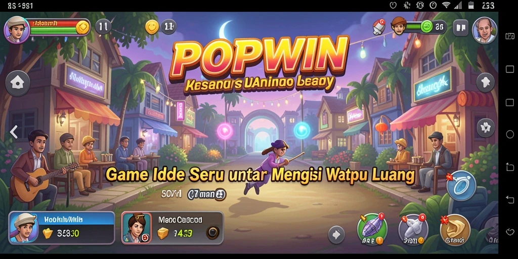 Tampilan gameplay POPWIN yang menarik dan penuh warna.