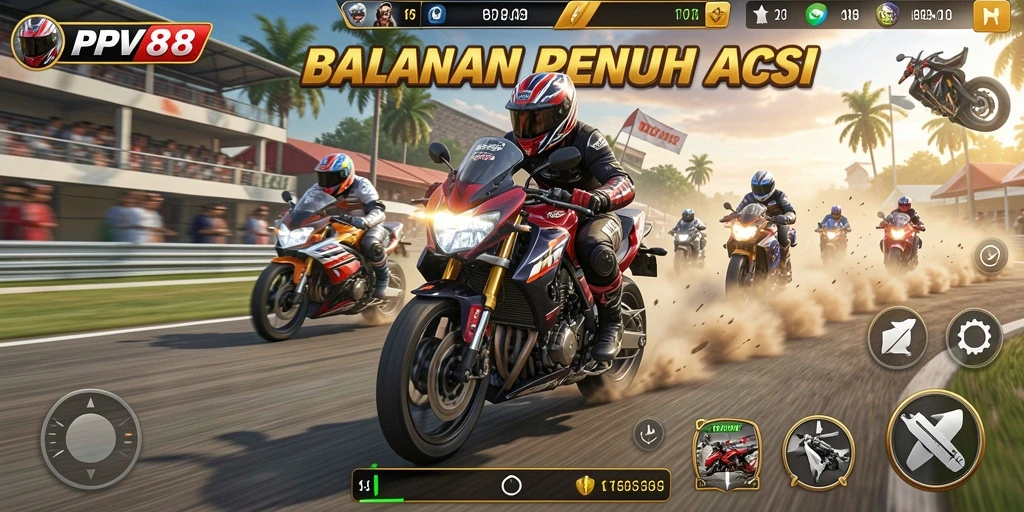 Tampilan gameplay seru dan mendebarkan dari PPV88.
