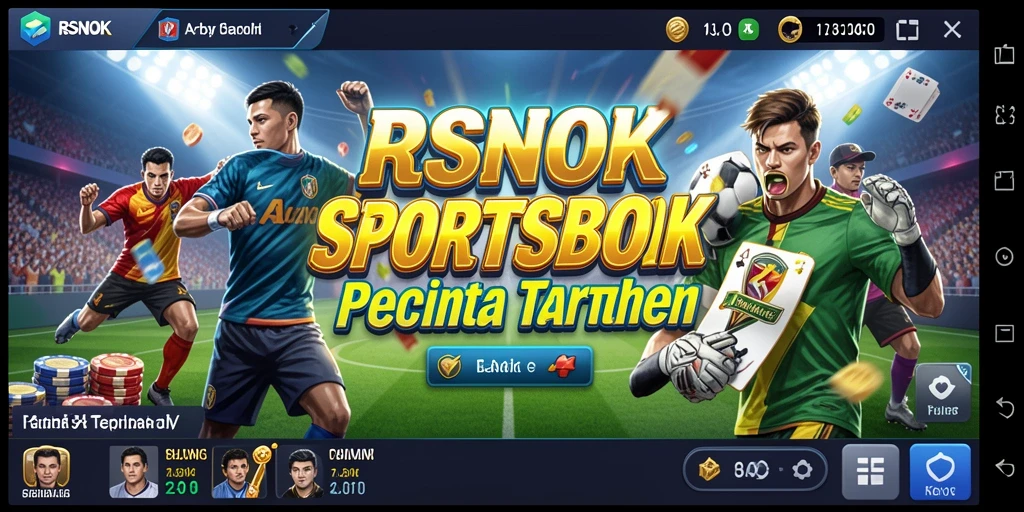 Screenshot gameplay RSNOK yang menampilkan taruhan olahraga langsung.